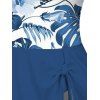 Maillot de Bain 1 Pièce Floral Tropical Rembourré à Noeud Papillon - Bleu S | US 4