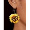 Boucles D'Oreilles de Plage de Vacances en Forme de Tournesol en Acrylique - Jaune 