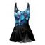 Maillot de Bain de Plage Matelassé à Bretelle Ajustable avec Nœud Papillon Une-Pièce - Noir XL | US 12