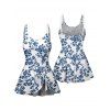 Maillot de Bain 1 Pièce Imprimé Floral pour Vacances - Bleu profond S | US 4