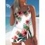 Maillot de Bain 1 Pièce Imprimé Floral Bohémien - Blanc S | US 4