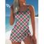 Maillot de Bain 1 Pièce Imprimé Style de Vacances - Rose clair S | US 4