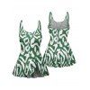 Maillot de Bain Motif Abstrait Style Ethnique Imprimé Une-Pièce - Vert profond S | US 4