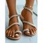 Faux Pearl Flip Flops Slip On Trendy Sandals - Blanc EU 42