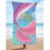 Mermaid Tail Pattern Rectangle Shaped Trendy Beach Towel - multicolor A 