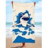 Serviette de Plage Tendance en Forme de Requin et Rectangle - multicolor D 