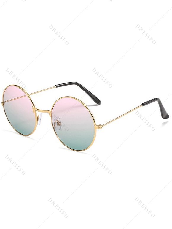 Lunettes de Soleil de Vacances Polarisées Monture Ronde - multicolor A 