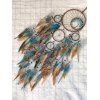 Attrape-Rêve Tendance à Sculpture Creuse Motif Plumes et Perles Turquoises Fantaisies Style Vintage Décor Maison - multicolor A 