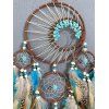 Attrape-Rêve Tendance à Sculpture Creuse Motif Plumes et Perles Turquoises Fantaisies Style Vintage Décor Maison - multicolor A 