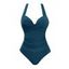 Maillot de Bain 1 Pièce à Bretelles Ajustables en Couleur Unie - Bleu profond XXL | US 12