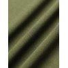 Robe Ligne A Décontractée à Bretelle Croisée Papillon en Couleur Unie à Taille Haute - Vert profond XL | US 12
