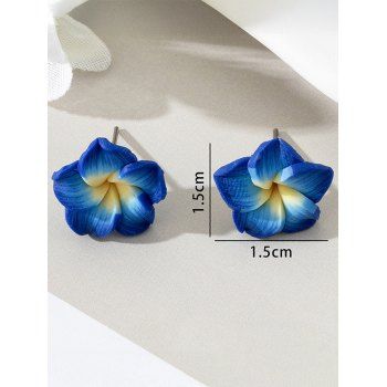 Sweet Flower Shaped Stud Earrings Beach Style Vacation Trendy Earrings