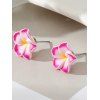 Boucles D'Oreilles de Plage Branché Forme de Fleur - Rose clair 