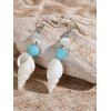 Boucles D'Oreilles de Vacances Style Plage Conque avec Fausse Perle - multicolor A 