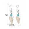 Boucles D'Oreilles de Vacances Style Plage Conque avec Fausse Perle - multicolor A 