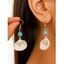 Boucles D'Oreilles Pendantes Tendances en Forme de Queue de Sirène avec Perle Fantaisie pour Vacances à la Plage - multicolor C 