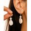 Boucles D'Oreilles Pendantes Tendances en Forme de Queue de Sirène avec Perle Fantaisie pour Vacances à la Plage - multicolor C 