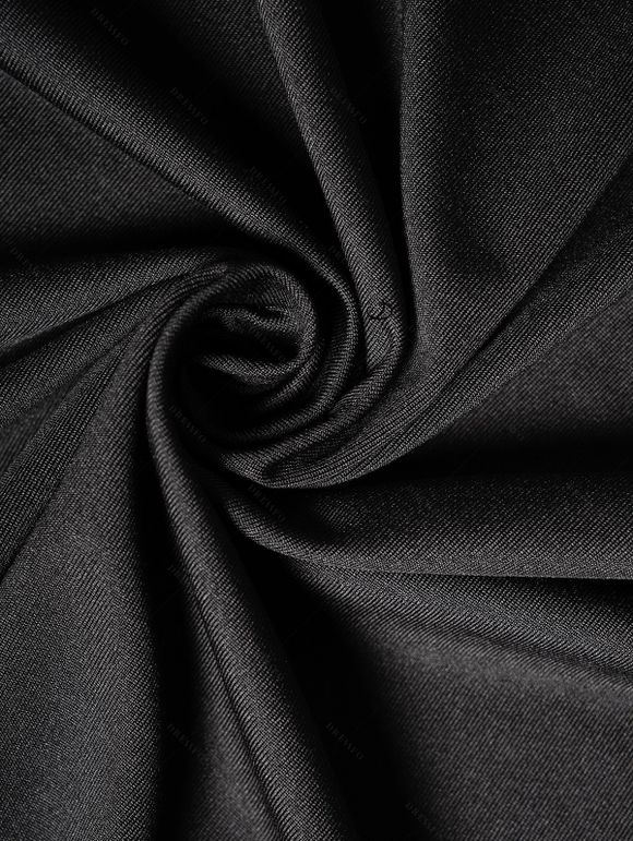 Gothic Outfit Crossover Self Belted Bowknot Tied Dress and Hollow Out Butterfly Hair Claw Beaded Lace Choker Floral Mesh Crystal High Heel Boots Outfit - Noir S | US 4