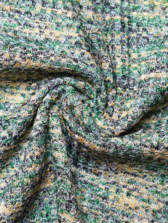 Mini Robe Ligne A à Bretelle Texturée Taille Empire à Volants avec Nœud Papillon - Vert clair S | US 4