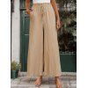 Pantalon Cargo Décontracté Long Nœud Papillon Design en Couleur Unie avec Poche - Champagne XL | US 10