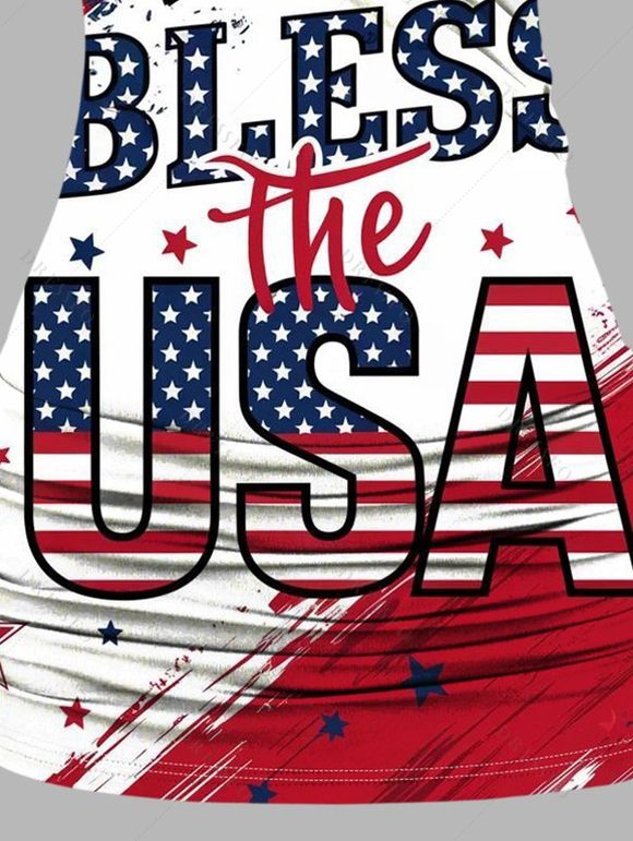 Débardeur Long Superposé Papillon Motif de Lettre D'Etoile à Lacets - Rouge XXL | US 14