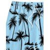 Short de Plage de Vacances Imprimé Palmier pour Homme - Bleu clair S