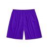 Men's Solid Color Drawstring Beach Shorts Elastic Waist Board Shorts - CONCORD 4XL