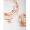 Ensemble de Collier et de Bracelet de Plage Pendant Perlé Etoile de Mer 12 Pièces - multicolor A 