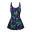 Maillot de Bain 1 Pièce à Imprimé Feuille et Note Musicale - Noir L | US 8-10
