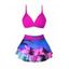 Maillot de Bain Bikini Croisé Ombré Imprimé Une-Pièce - Jaune XL | US 10