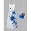 Robe de vacances à bretelles spaghetti et imprimé floral à feuilles aquarelles, robe longue trapèze avec poches - Orange Foncé S | US 4