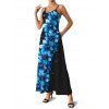 Robe Décontractée Ligne A à Bretelle Fine Fleurie à Pois avec Poche - Noir S | US 4