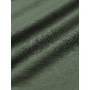 Plain Color Mock Button Empire Waist Ruched Bust Dress Asymmetrical Hem Overlap Self Belted Casual Dress