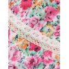 Robe Moulante Ligne A en Dentelle Insérée à Bretelle Fine - Rose clair M | US 6