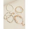 Bracelet de Plage D'Eté de Vacances Perlé Coquille et Etoile de Mer 7 Pièces - multicolor A 