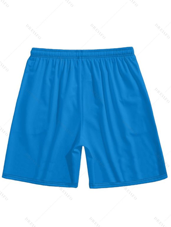 Vacation Couple Outfit Tropical Leaf Floral Print Ruched Bust A Line Sweetheart Neck Belt Dress and Roll Up Sleeve Shirt Drawstring Shorts Beach Matching Outfit - Bleu S | US 4