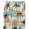 Short de Plage de Vacances Imprimé Palmier pour Homme - multicolor F 5XL