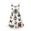 Ship Wine Glass Octopus Hamburger Skull Pattern Vintage Dress Spaghetti Strap V Neck A Line Mini Vacation Tank Dress - DEEP YELLOW L | US 8-10