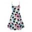 Allover Coconut Tree Colorblock Pattern Vacation Dress Spaghetti Strap V Neck A Line Mini Tank Dress - multicolor XXXXL | US 18