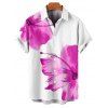 Vacation Couple Outfit Tropical Floral Pattern Spaghetti Strap Pocket A Line Long Dress and Roll Up Sleeve Solid Color Drawstrings Shorts Matching Outfit - Rose clair S | US 4