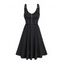 Mini Robe Gothique à Bretelle Ajustable à Demi-Zip avec Poche en Faux Cuir - Noir S | US 4