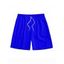 Men's Solid Color Drawstring Beach Shorts Elastic Waist Board Shorts - DEEP BLUE 3XL