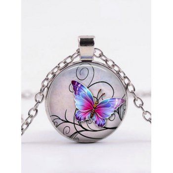 3 Pcs Set Butterfly Print Geometric Shaped Drop Earrings Bracelet and Necklace Set Trendy Women Accessories