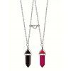 Ensemble de Bracelet Cœur Magnétique Perlé avec Pierre 4 Pièces - multicolor A 