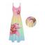 Robe Longue Ligne A Ombrée Motif de Fleur avec Poche à Bretelle Fine - multicolor L | US 8-10