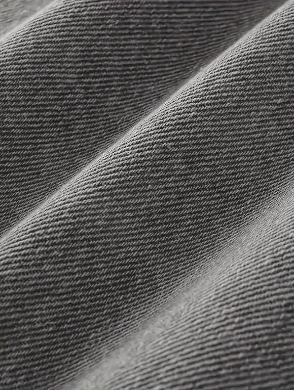 Jean skinny à fermeture éclair rayée pour homme, jean à poches déchirées - Gris S