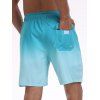 Short de plage ombré pour homme avec cordon de serrage et poche intérieure, taille élastique - multicolor A XXXL | US 14
