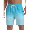 Short de plage ombré pour homme avec cordon de serrage et poche intérieure, taille élastique - multicolor A XXXL | US 14