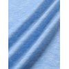 Débardeur col en V sans manches à imprimé floral et feuilles, col en V, 2 en 1 - Bleu Ciel S | US 4