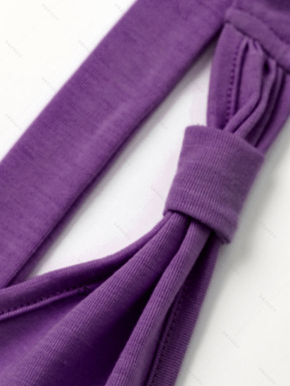 Vacation Couple Outfit Floral Leaf Pattern Contrast Color Surplice A Line Belt Dress and Roll Up Sleeve Shirt Casual Matching Outfit - Concorde S | US 4